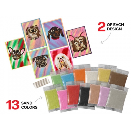 ArtiSands™ Color With Sand - Dog Portraits, Makes 12